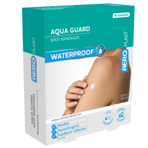 AEROPLAST AquaGuard Spot Dressings Waterproof 2.25 x 2.25cm Box/50