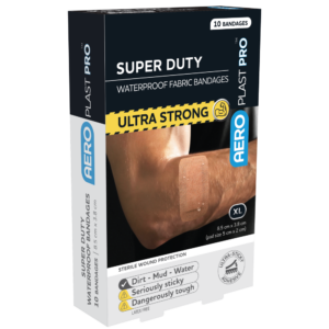 AEROPLAST PRO Super Duty Waterproof Bandages 8.5 cm x 3.8 cm Box/10