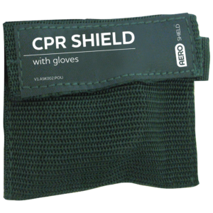AEROSHIELD Key Ring CPR Face Shield + Gloves