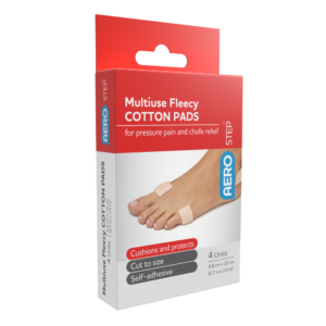 AEROSTEP Multiuse Fleecy Cotton Pad 68 x 100mm Box/4