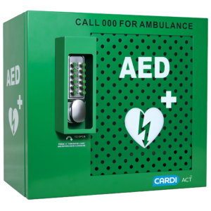 CARDIACT Alarmed Outdoor AED Cabinet with Lock 38 x 42 x 22cm