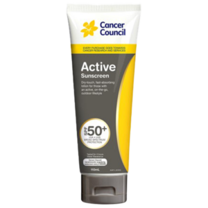 CANCER COUNCIL SPF50+ Active Sunscreen Tube 110mL
