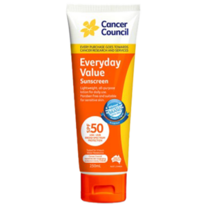 CANCER COUNCIL SPF50 Everyday Value Sunscreen Tube 250mL