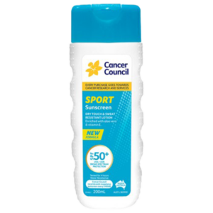 CANCER COUNCIL SPF50+ Sport Sunscreen Bottle 200mL