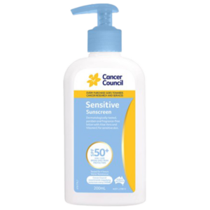 CANCER COUNCIL SPF50+ Sensitive Sunscreen Pump 200mL