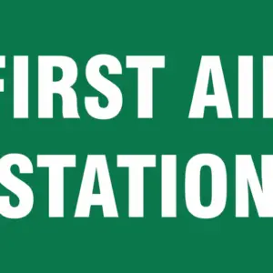 Emergency First Aid Station Sign