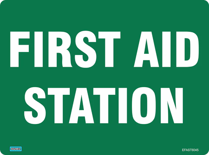 Emergency First Aid Station Sign
