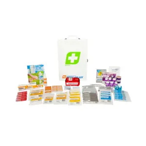 FastAid R2 Foodmax Blues Metal Cabinet First Aid Kit