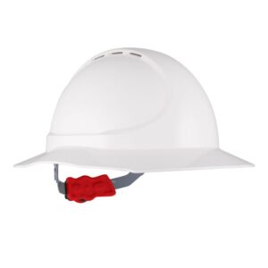Force360 The Mate Type 1 ABS Vented Broad Brim Hard Hat with Ratchet Harness