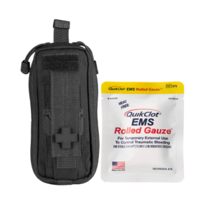 RAPIDSTOP Small Bleed Control with QUIKCLOT EMS Roll- Tactical 13 x 18 x 8cm