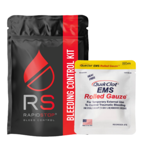 RAPIDSTOP Small Bleed Control Pack with QUIKCLOT EMS Roll