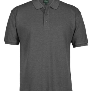 Colours of Cotton C of C PIQUE POLO CHARCOAL MARLE - 2XS