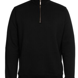Colours of Cotton C of C  BRASS 1/2 ZIP SWEAT  BLACK -2XS