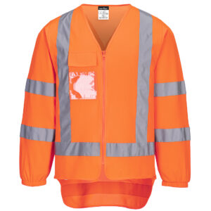 Portwest TTMC-W17 Hi-Vis X Back Zipped Vest L/S