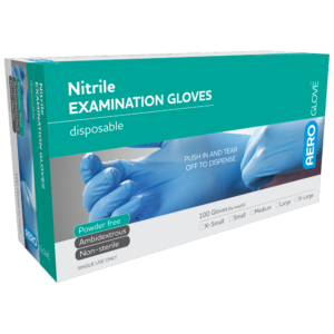 AEROGLOVE Small Nitrile Powder-Free Gloves Box/100