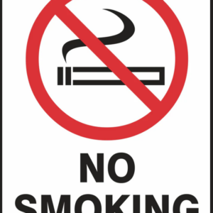 Prohibition No Smoking Sign